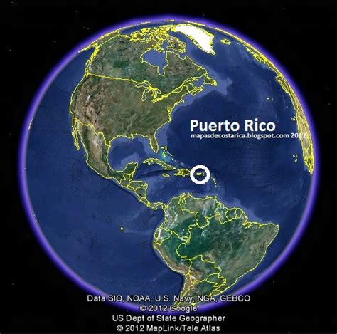 puerto rico map google earth.